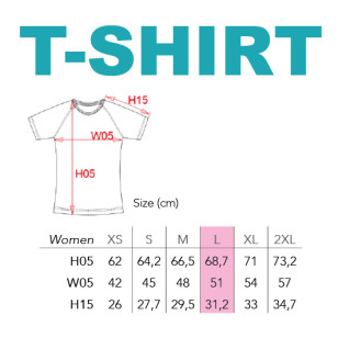 T-Shirt Sport femme L avec logo de l'école - ISCVI